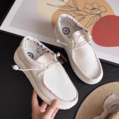 舒适女平底休闲鞋 断码 轻便懒人一脚蹬帆布鞋 意大利单 清仓捡漏