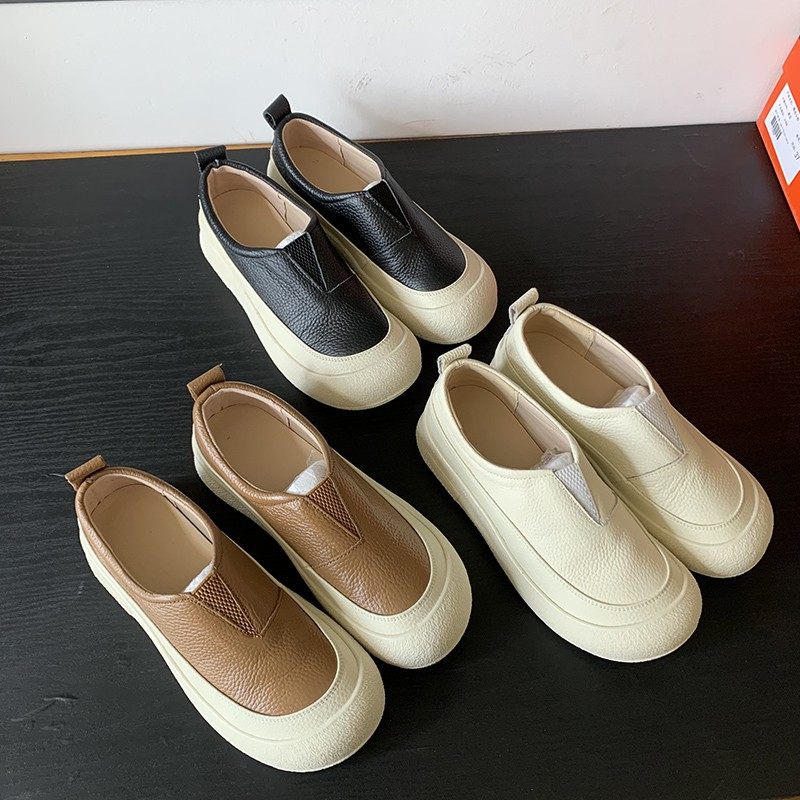 断码清仓捡漏~真皮复古风一脚蹬妈妈鞋乐福鞋舒适软底单鞋女,女鞋,乐福鞋（豆豆鞋）,淘宝优惠券,粉丝福利购,淘宝优惠卷