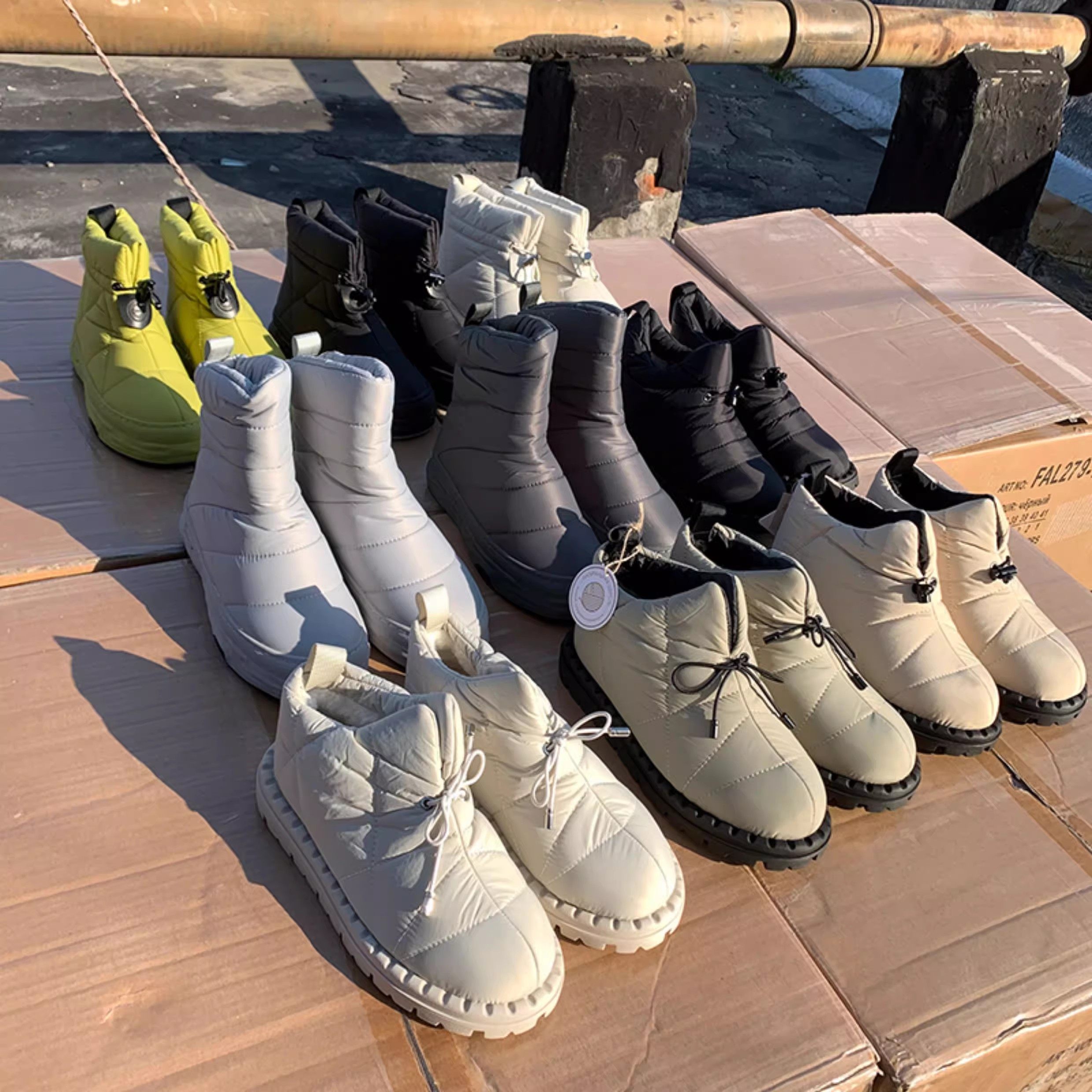 断码清仓捡漏~俄罗斯单雪地靴冬季外贸羊毛保暖大棉靴防滑女短靴