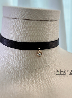 有弹性的调节带酷辣choker锁骨链