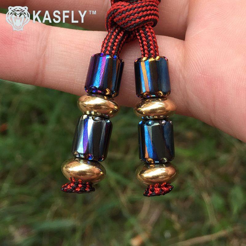 KASFLY 凯撒刀坠钛马锆马配饰挂件把玩个性创意项链吊坠户外品EDC