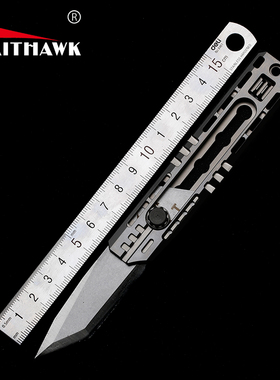 食肉者夜鹰战甲MT3钛合金重型美工刀TC21户外随防身便携开箱礼EDC