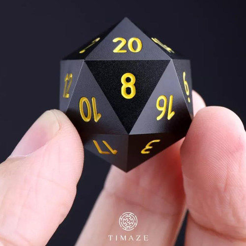 TIMAZETD20钛合金骰子个性桌游戏