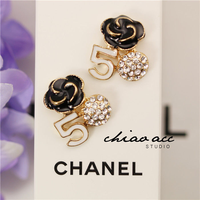 小香风 时尚滴油满钻数字5花组合 发饰配件 服饰配件 饰品配件