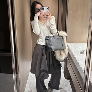 2025冬 官网直邮 Eve 纽扣修身 恤 Partysu 韩国进口