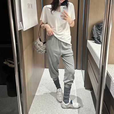 Partysu 韩国进口 官网直邮 2025冬  Mecca  氨纶拉绒休闲裤