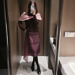 韩国进口 优雅 官网直邮 Draws 尼龙半身裙 2025冬 Partysu