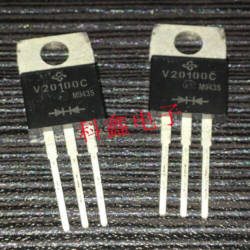 肖特基二极管V20100C 20A 100V TO-220 替MBR20100CT 全新原装