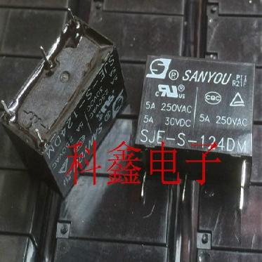 SJE-S-124DM继电器24VDC HF33F-024-HS3 4脚常开5A  全新原装