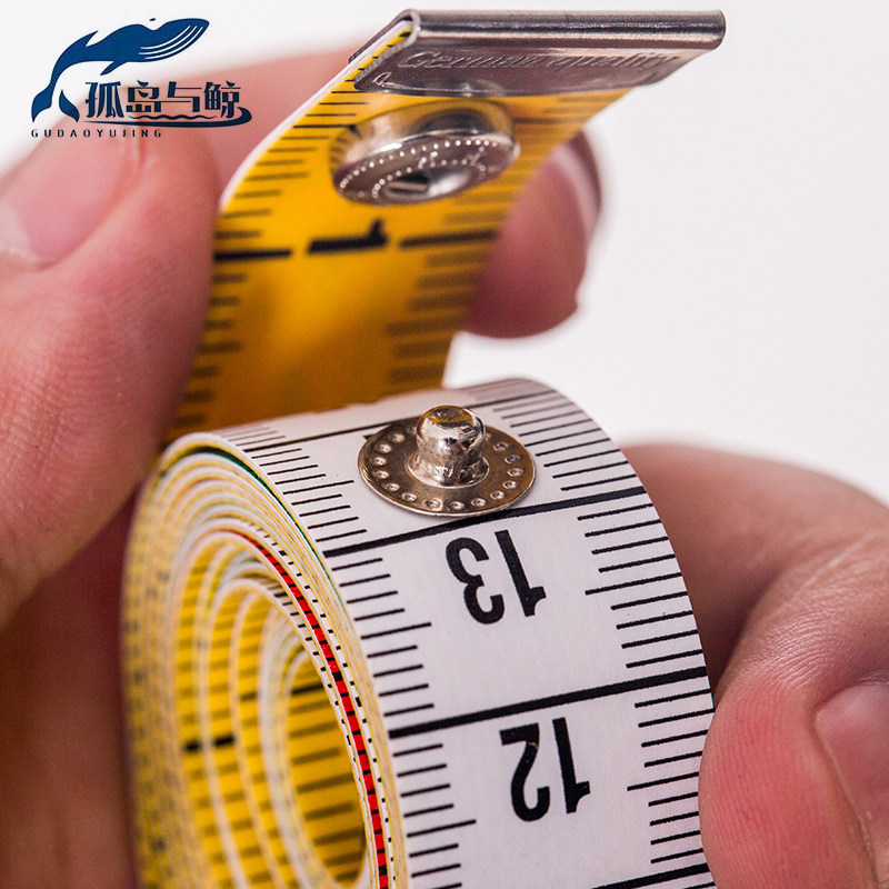 【按扣加宽款】双面裁缝软皮尺一米五市尺三围量卷尺腰围德国精工