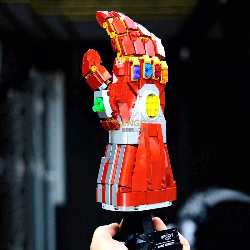 钢铁无限纳米手套拼装积木玩具