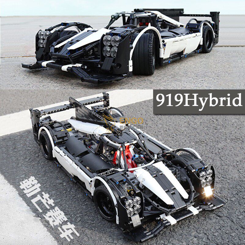 保时捷勒芒赛车919模型拼装积木