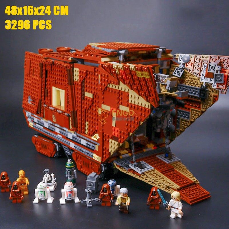 中国积木星球大战75059沙漠爬行者ucs大型沙垒男孩拼装玩具05038