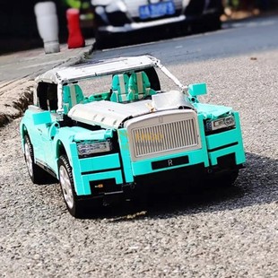 拼图拼搭劳斯莱斯库里南遥控SUV幻影汽车拼插中国积木模型玩具K93