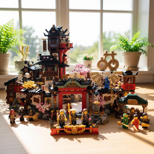 幻影忍者初代忍者村城市积木玩具