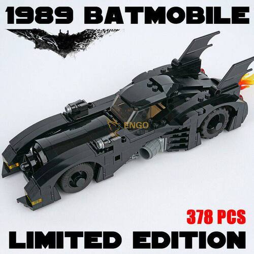 蝙蝠侠1989蝙蝠车拼装积木玩具