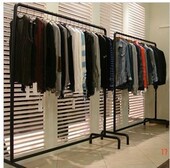 简易衣架落地卧室晾衣架家用阳台挂衣杆挂衣架室内晾衣杆挂衣架子