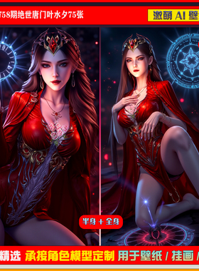 激萌原创75张 758期绝世唐门叶夕水6K手机壁纸美图cg素材