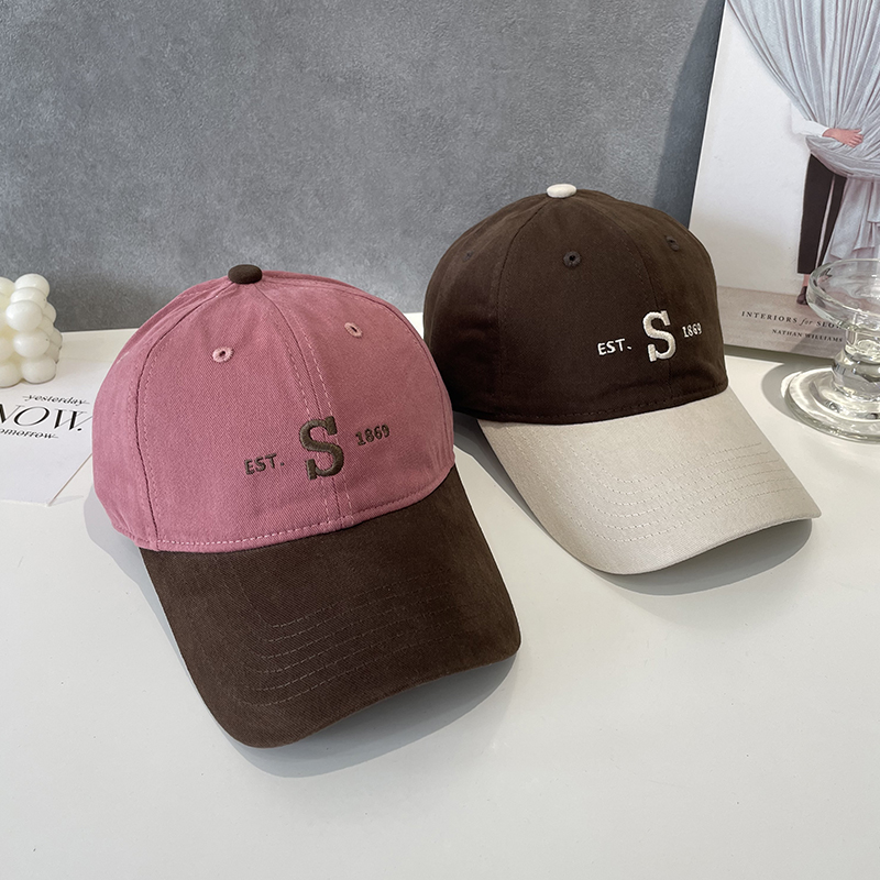 棒球帽逛街休闲男女秋冬拼色设计