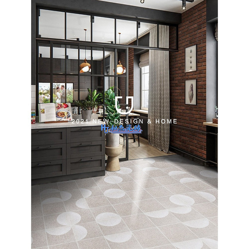 复古阳台瓷砖法式水泥卫生间地砖北欧厨房混装花砖玄关木纹地板砖