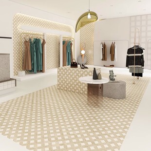 广东美式复古木纹砖菱形格子瓷砖600x1200客餐厅厨房背景墙砖地砖