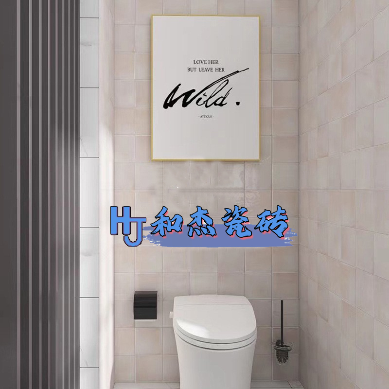 网红北欧珊瑚手工砖厨房墙砖卫生间浴室瓷砖西班牙白色背景小方砖