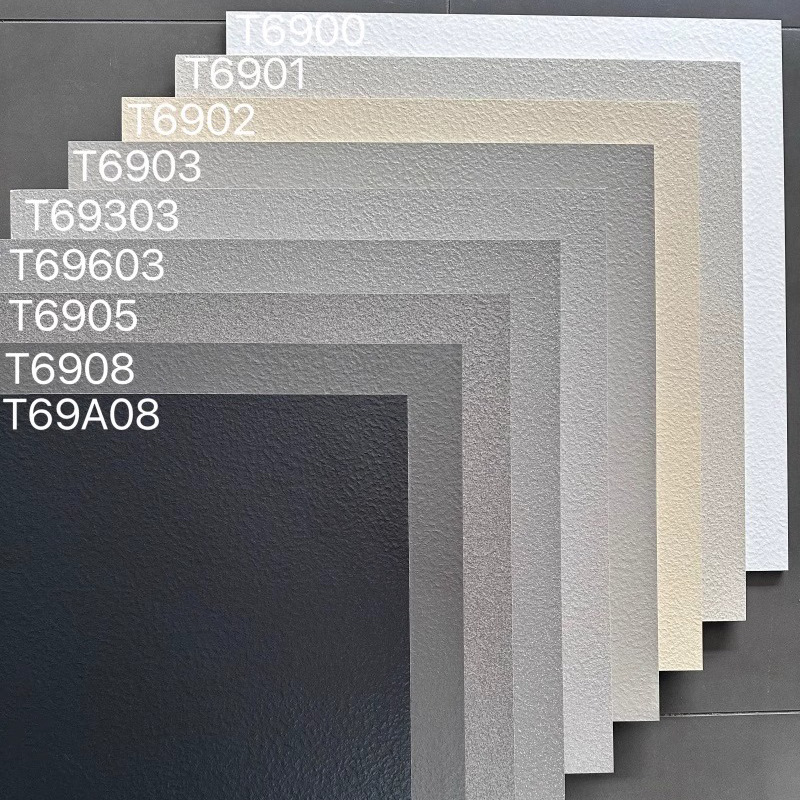 全通体模具麻面纯色仿古砖地砖600X600商用防滑瓷砖哑光纯黑墙砖