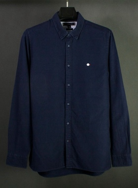 仰泳商店 T H 刺绣小logo复古纯棉休闲工作衬衫vintage古着