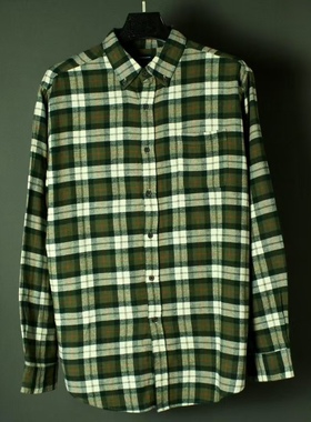 仰泳商店 Croft&Barrow 经典纯棉格子工作衬衫vintage古着