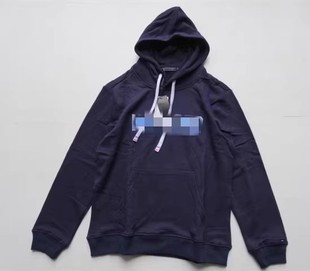 外贸经典男款秋冬纯棉毛圈刺绣LOGO连帽套头长袖卫衣