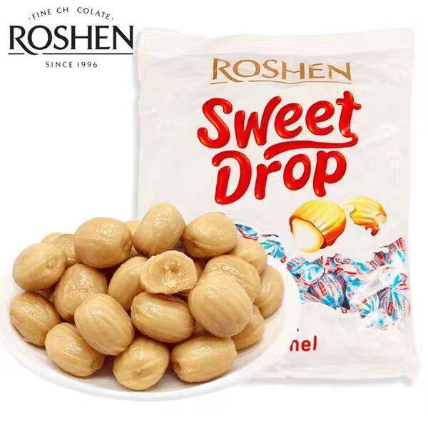 如胜牌乌克兰进口糖果滴滴香夹心奶糖水果糖喜糖网红零食年货