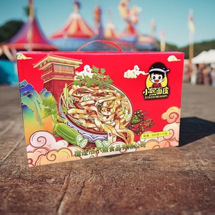 10份礼盒装小熙面皮 宿迁擀面皮凉皮泗洪徐州睢宁邳州特产速食小