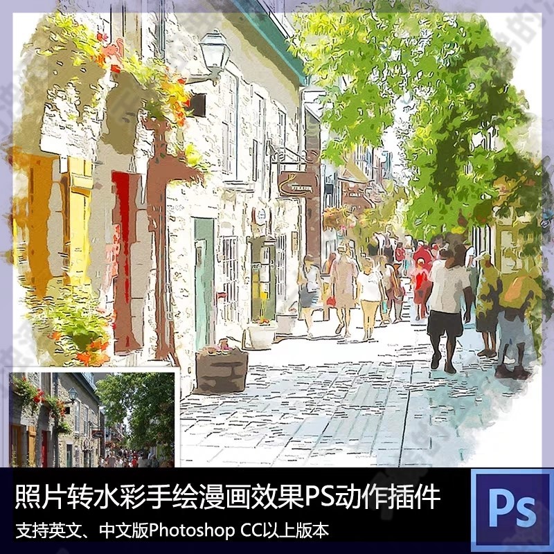 PS油画滤镜插件Topaz Impression手绘油画水彩滤镜调色滤镜