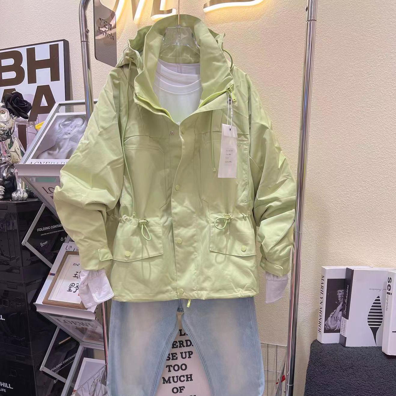 25秋冬瑞野me sister my休闲宽松连帽户外加棉加厚冲锋衣风衣外套