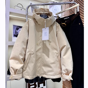 sister 2025冬季 瑞野me 正品 my休闲宽松连帽防风白鸭绒羽绒服 新款