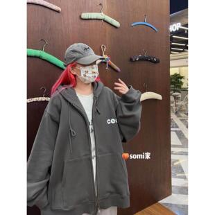 somi家 韩国直邮chancechance cec拉链卫衣 ins网红同款授权正品