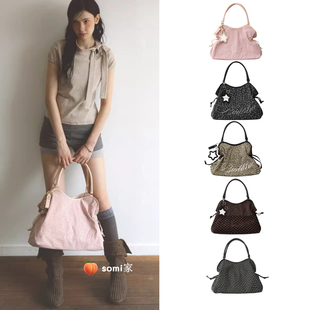 somi家 韩国直邮  Badblue帆船包女甜酷风大容量通勤托特包