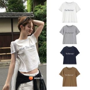 somi家直邮~ the barnnet 八奶25新款Logo Palette字母短袖