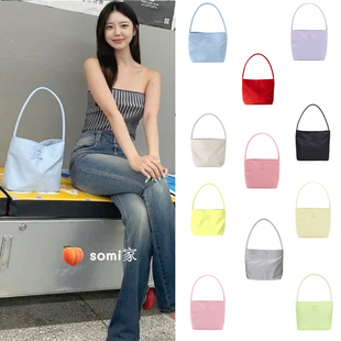 somi家 韩国直邮mucu and ebony赵露思同款尼龙托特包腋下手提包