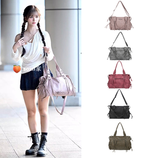 somi家 韩国直邮ason大容量街头复古饺子包单肩斜挎手提包ins韩风