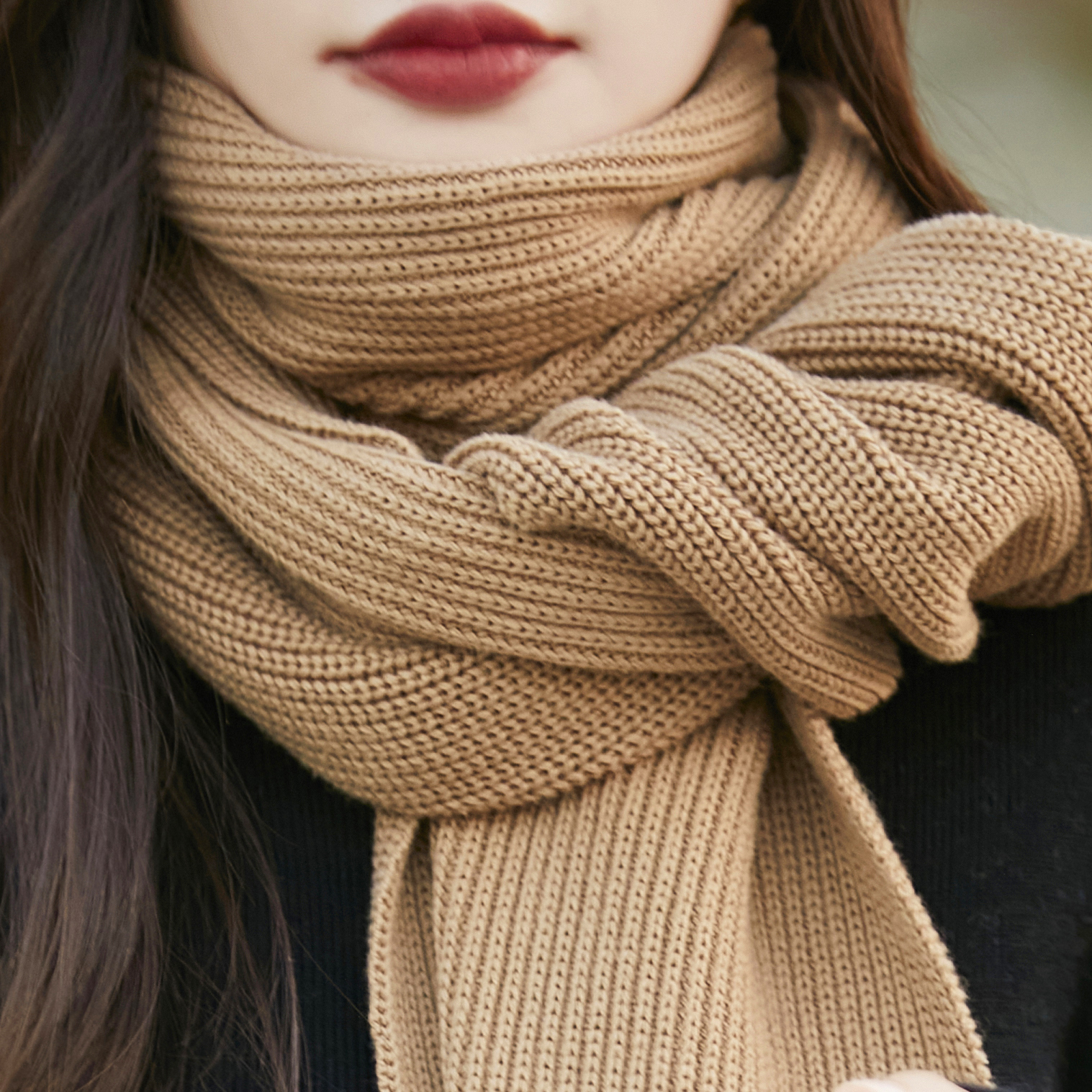 100%纯棉线舒适时尚休闲围巾