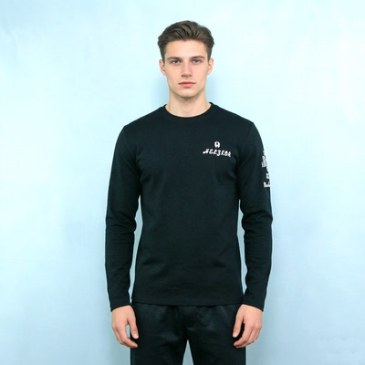 吊牌价398 全棉莱卡面料 超精美的绣花印花 原旦外矛内销男款卫衣