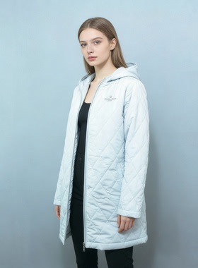 孤码LL码 吊牌价16000日币 超轻薄夹棉 轻奢M女款长款轻薄棉衣