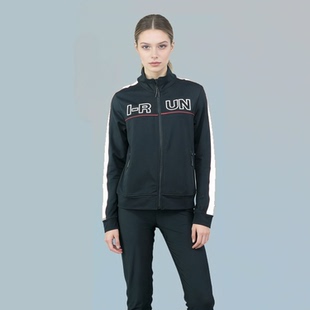 原旦外矛run女款 速干排汗有弹性 夹克 两侧口袋拉链 超赞重磅绣花
