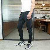 60%棉质毛圈面料 型 原旦外矛C男款 裤 修身 腿罗纹松紧收腿长裤 好版