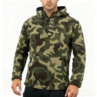 800克重 厚实羊羔绒面料 缺主标印花 原旦外矛迪多男款连帽卫衣