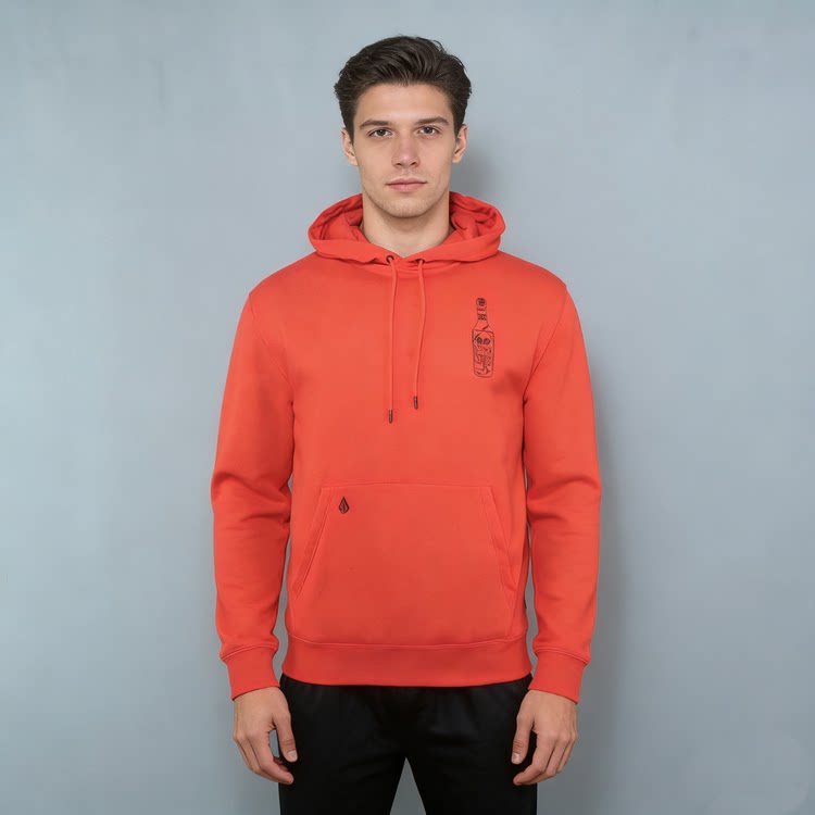 个性前胸印花精美口袋绣花 棉质抓绒混纺 原旦外矛潮牌V男款卫衣