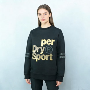 长款 挺括好质感 原旦外矛极度女款 烫金厚涂印花 卫衣 棉质空气层