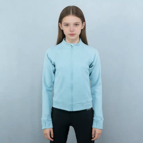 瑕疵特卖 福利好货 速干排汗有弹性 带拇指扣 P女大童运动外套