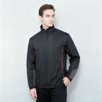 瑕疵 必买款隐藏帽设计 拉链口袋 密集透气孔内衬B家男款夹克外套
